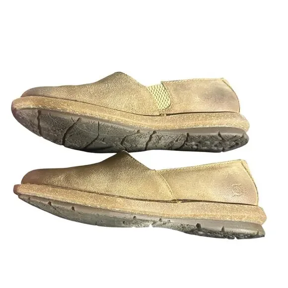 Born Leather Slip On Flats Size 7 Brown Comfort Casual Minimalist - Picture 9 of 10